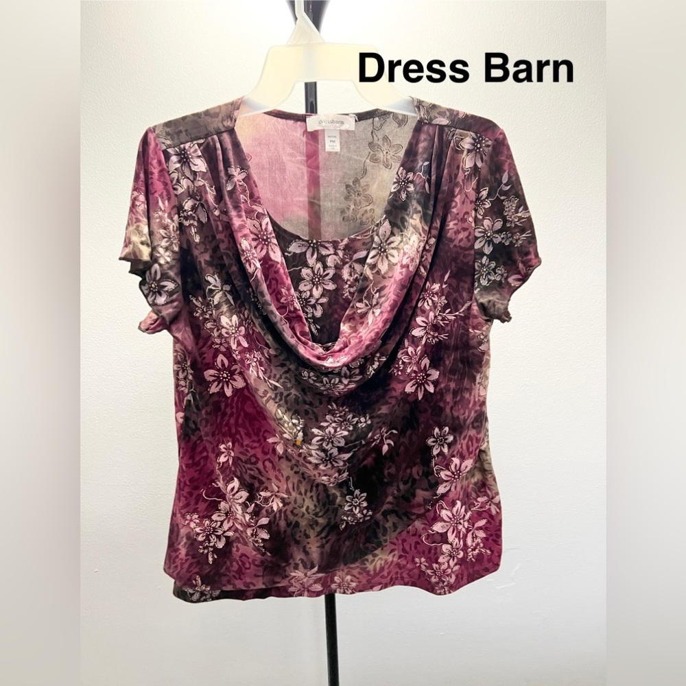 Dress Barn Short Sleeve Blouse Size Petite M